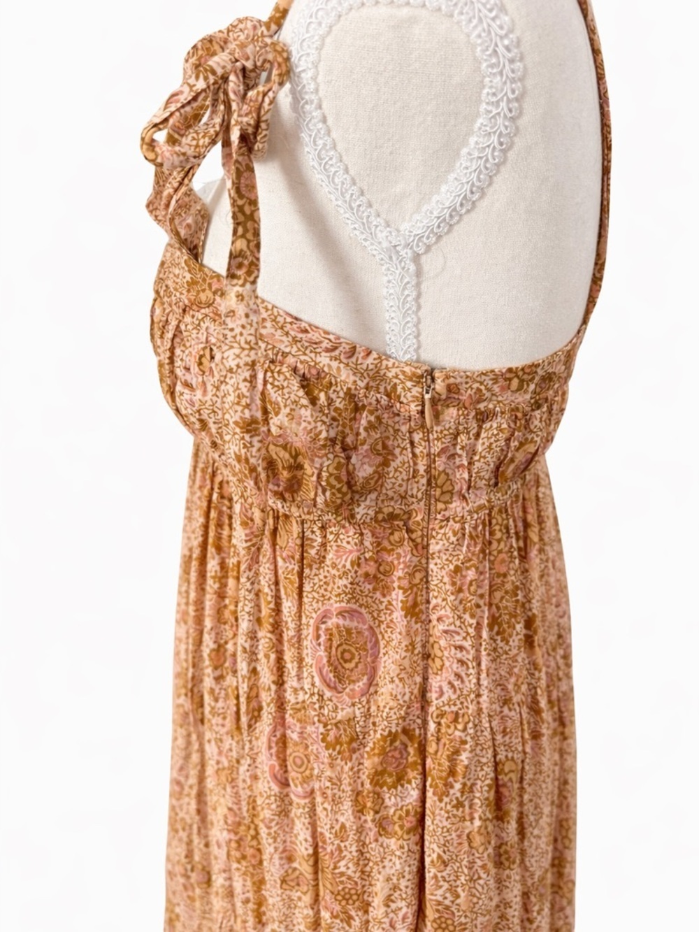 Ulla Johnson Cordelia Floral Tie Strap Midi Dress Size 0 Boho Anthropologie - Picture 3 of 7